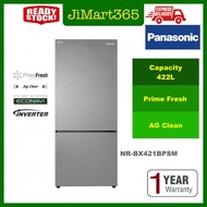 Panasonic 422L 2-Door Bottom Freezer Refrigerator Steel Door Series NR-BX421BPSM