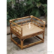 ✿FREE SHIPPING✿Bamboo Meditation Meditation Chair Rattan Woven Sofa Single Leisure Chair Yoga Leg Me