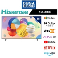 (FREE SHIPPING) HISENSE 55A6100K 55" 4K UHD A6100K SERIES SMART LED TV