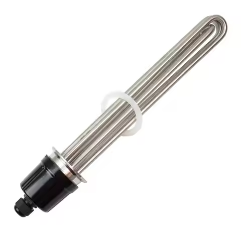 1PC 2"Tri-clamp(OD 64mm) 220V All SUS304 Electrical Heating Element Immersion Water Heater 3/4.5/6/9