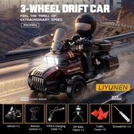 1/43 MINI 3WD RC Drift Motorcycle Car 2.4G Remote Control Three wheel drive Motor Beetle Model Elect