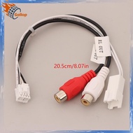 Gallop 8P RCA RR RL Audio Output MaleFemale Plug Cable Android Car Radio Multimedia Universal TS10 T