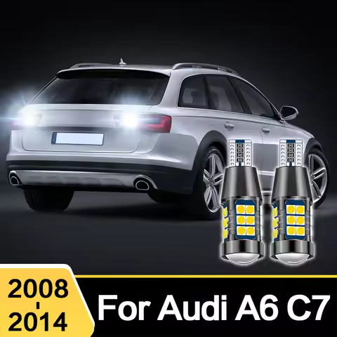 2X For AUDI A6 C7 2008 - 2014 2013 2012 2011 W16W T15 912 921 906 922 LED Car Reverse Light Bulbs Ca