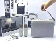 บลูทูธไร้สายแบบพกพา Yushida YS-219 ไมโครโฟน KTV แบบใช้มือถือกลางแจ้งพร้อมแตรคู่สําหรับโทรศัพท์มือถือ