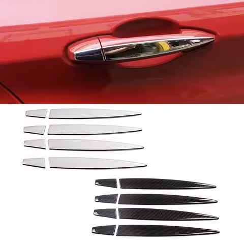 For BMW X1 X2 X5 X6 F39 F48 F49 F15 F16 F85 F86 Car Exterior Door Handle Cover Trim Chrome Carbon Fi