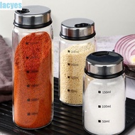 LACYES Spice Jars Glass Perforated Spice Bottle Household Condiment Storage Cooking Tool Salt Jar