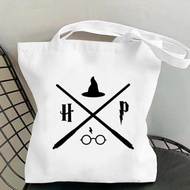 TWHarry-Movie-Potter Printed Canvas Bag Shoulder Bag Folding Bag Tote Bag Shopping Bag Cross-Border 