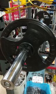 全新barbell plate 現貨健身產品三抽手包膠啞鈴片舉重片5kg $109