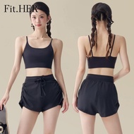 Fit.HER Fashion-Forward Racerback Sports Bra Tank - Designed to be Seen, for Yoga & Gym