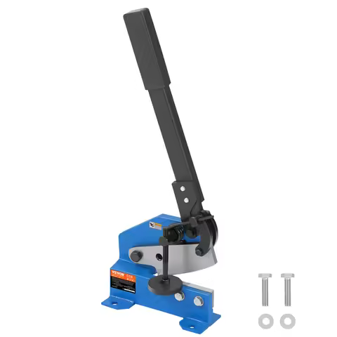 SucceBuy Manual Hand Plate Shear 5"/8"/12"/32" for Metal Sheet Processing Benchtop Cutter Q235 Mater