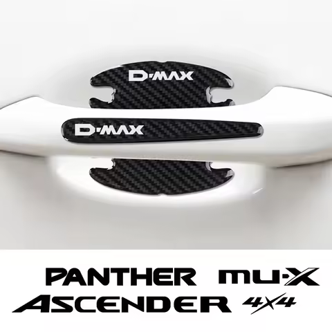 Car Anti-Collision Resistant Strip Door Bowl Sticker Handle Carbon Fiber PVC Accessories For Isuzu D