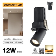 LOCAL789 EILON Downlight 12W Warm Light Model La-4210/BK Black Shop In