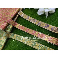 [Meter] Songket / Renda Songket / Reben Songket / Songket Baju / Songket Kain
