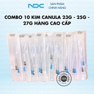 Combo of 10 high quality canula needles 23G - 25G - 27G