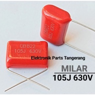 CAPACITOR MILAR 105J 630V 105 J 1UF BQ72 CAPACITOR MYLAR 105K 630V CAPACITOR MILAR 105J 630V MILAR 1