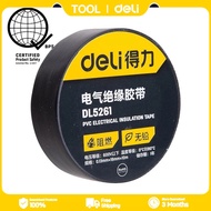 Deli Insulating Tape 0.13mmx18mmx10M Roll PVC Electrical Insulation Tape Fire Retardant Lead-Free
