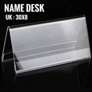ACRYLIC NAME DESK ACRYLIC NAME PLATE/ ACRYLIC NAME DISPLAY/ POSITION NAME PLATE/