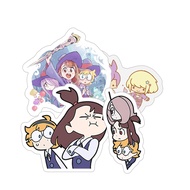 Little Witch Academia Atsuko Kagari Lotte Jansson Sucy Manbavaran Characters Sticker for Phone, Lapt