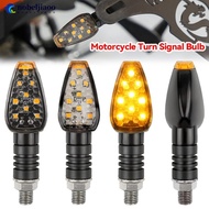 NOBELJIAOO 2Pcs 9LED Motorcycle Turn Signal Lights Indicator Blinker Side Lights Front&Rear Motorbik