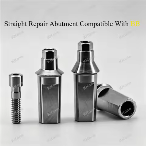 5Pcs Straight Repair Abutment Compatible With BB Implant System Dental Lab Restoration Accessories