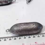 HEART TIN (J) J9 280GRAM FISHING WEIGHT BAIT PENDANT STONE HOOK