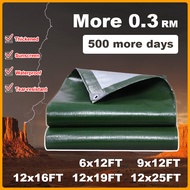 PE Waterproof canvas Tricycle sunshade 6x12FT 9x12FT 12x16FT 12x19FT 12x25FT Canopy camping kanvas C