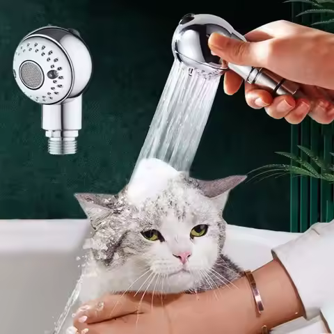 Pet Shower Head Pet Shop Dog Shower Head Water Saving Shower Head Children's Rosette Head Bath Showe