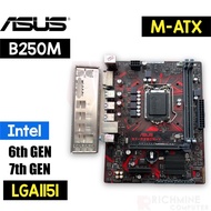 {ReadyStock} ASUS H110M B150M B250M Motherboard LGA1151 6th 7th gen gaming office diy