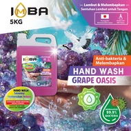 IMBA Hand Wash Liquid Gel (GRAPE OASIS / SUNNY MANGO) 5KG pH-Balanced Eliminates 99.9% Bacteria