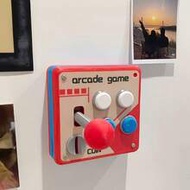 1pc Vintage Arcade Joystick Style Light Switch Panel, Fun Gaming Room Wall Switch Decor Cover, Up-Do