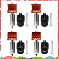 For  Lab H2C P2S H2D for  Lab P2S Compatible 4PCS Hotend Kit 0.2/0.4/0.6/0.8mm Hardened Steel Nozzle