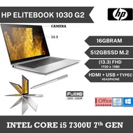 HP EliteBook X360 1030 G2   TOUCH SCREEN  Intel®️ Core™️ i5-7300U/8GB RAM/512GB SSD/ STYLUS PEN