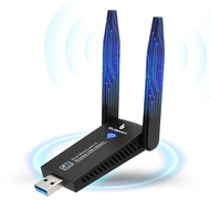 USB WiFi Adapter for Desktop PC,WiFi Adapter,WiFi 5G Antenna,1300Mbps Dual 5Dbi Antennas,Support 2.4