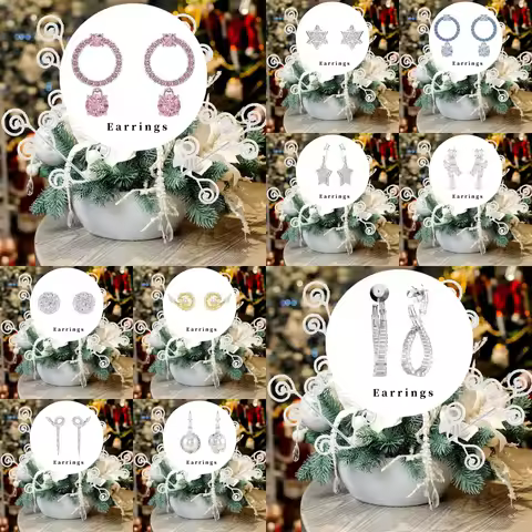 2025 New Christmas Ornaments, Regalia, Pendants and Charms - SW Classic Collection Earrings, Feminin