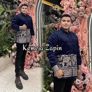 Couple baju kurung Kemeja Zapin Melayu kemeja pria malaysia batik melayu terbaru