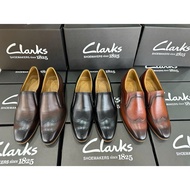 Lofer Clarks Western Shoes, genuine leather, high quality sole