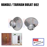 Cupboard Drawer Door Pull Knob Drawer Handle Knob 802 Round Stainless Steel Door Knob Furniture Cabi