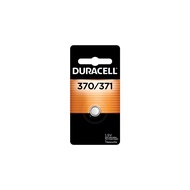 Duracell 370/371 Silver Oxide Button Battery, 1 Count Pack, 370/371 1.5 Volt Battery, Long-Lasting f