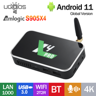 Ugoos ดั้งเดิม X4PRO X4CUBE X4PLUS Android11.0 Amlogic S905X4กล่องสมาร์ททีวี BT 2.4G/5G WiFi 4K USB3