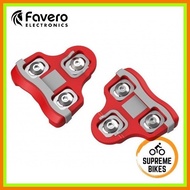 ◫     Favero Red Cleats (6° Float) - Look