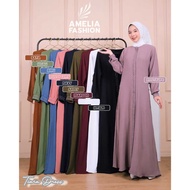 Dress Tiara Mix Swarovski - Gamis Bahan Crinkle Premium