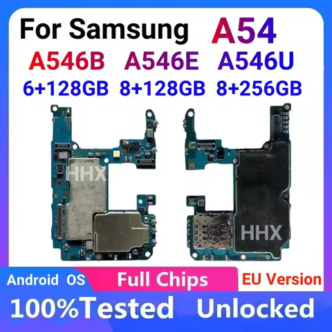 For Samsung Galaxy A54 A546B A546E A546U Unlocked Motherboard Android System Logic Board Full Chip M