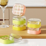 LuckyHive ice cube mold, silicone ice making box, small ice grid with lid, ice cube pressing mini re