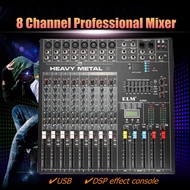 Professional 8 Channels DSP Effect Digtal Mic Line Audio Mixing Mixer Console with 48V Phantom Power