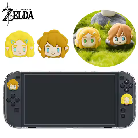 2pcs Legend of Zelda Link Zelda Silicone Rubber Thumb Grip for Nintend Switch 2 PRO PS5 XBOX JoyCon 