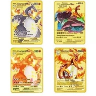 1PCS Pokémon Metal Card Pokémon Pokémon Pokémon English Spanish Metal Card New Style