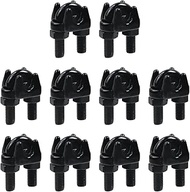 Antrader M8(5/16") Wire Rope Cable Clip Clamp,10Pcs Wire Rope Clip U Bolt Saddle Fastener,316 Stainl