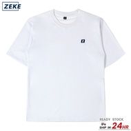 ZEKE Mens Short Sleeve T-shirt with Embroidered Logo. `