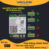 WAVLINK Card WiFi Không Dây Intel AX210 Ba Băng Tần 5400Mbps Bộ Chuyển Đổi Mạng WiFi 6E M.2/NGFF PCI
