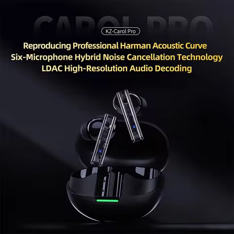 KZ Carol Pro 10mm Super-Linear High-Sensitivity In-Magnet Driver Wireless Earphones HiFi Noise-cance